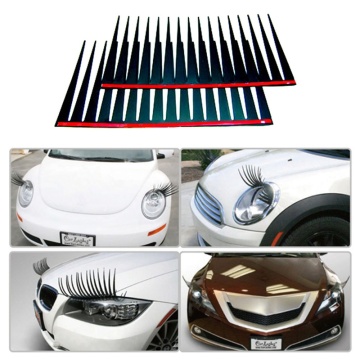 Headlight Eyelash Car 3D Cute Sticker Eyelashes Car False Eyelashes Sticker Eye Patch Car Accessories