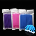 100Pcs/bag Eyelash Microbrushes Disposable Lash Removing Cotton Swab Makeup Eyelashes Extension Micro Brush