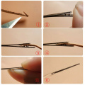Leather Lacing Needle Double Hole Manual Rope Lace Handwork Craft Knitting Needle DIY Hand Stitching Sewing Tools Accessories
