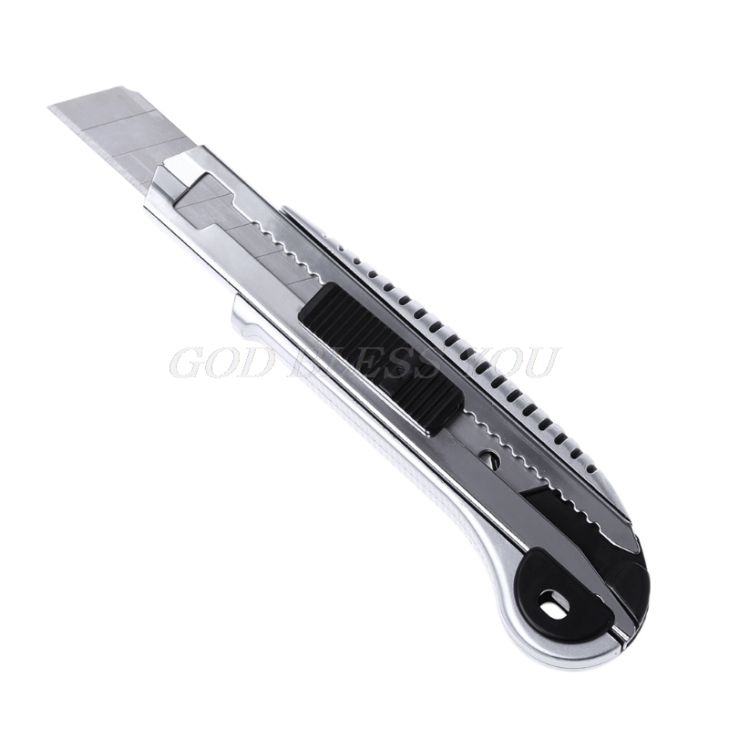 Stainless Steel Cutter Wall Paper Cutting Utility Knife Cutter Razor Blade Retractable Paper Cutter School Supplies