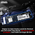 OSCOO 512GB m.2 NVMe SSD Hard Drives For MacBook Air A1369 A1465 A1466, 256GB Disk Mac Pro Retina A1398 A1502, iMac A1418 A1419