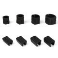 10pcs/set U Shaped Chair Leg Pad Chair Foot Bumper Damper Anti-front Tilt Non-slip Durable Tube Caps Pipe Clamp Floor Protector