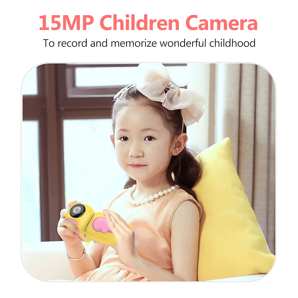 Digital Kids Camcorder Children Video Camera Toy with 2.0" TFT Screen 15M Pixel Auto-focusing for children birthday Gift