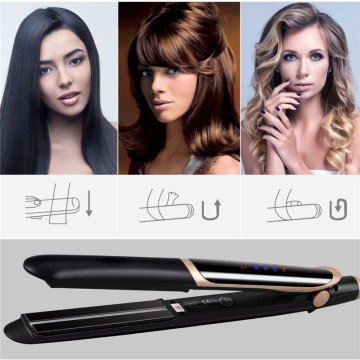professional hair straightener 110-220v voltage curler 2 in 1 hair curling irons LCD display hair styling tools for women girl