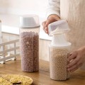 210/1500ml Plastic Kitchen Cereal Dispenser Storage Box Kitchen Food Grain Rice Container Portable Organizer Grain Storage Cans