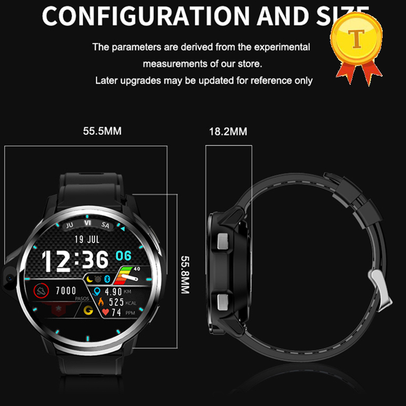 2020 new luxury 4g lte Android system smart watch with 3g+32gb dual hd camera video call wifi gps bluetooth smartwatch man woman