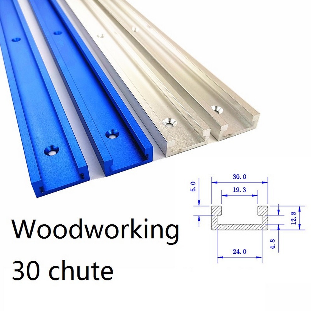 300 -1000MM Woodworking Chute Aluminum Alloy T-slot Miter Track Clamp Router Machine Planer Band Saw Woodworking Tool Type-30