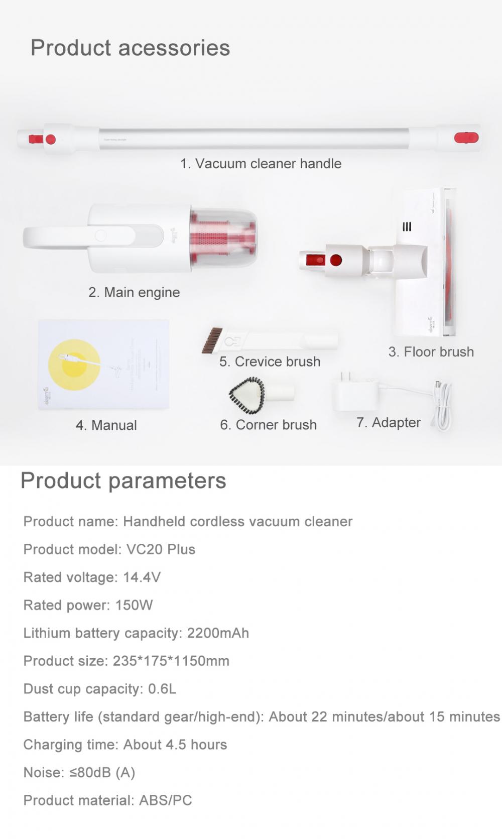 Deerma Vc20plus Vacuum Cleaner