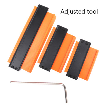 Lock Wider Contour Gauge Profile Tool Alloy Edge Shaping Wood Measure Ruler Laminate Tiles