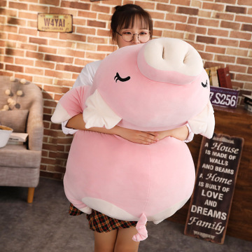 110cm Squishy Pig Stuffed Doll Lying Plush Piggy Toy Animal Soft Plushie Hand Warmer Pillow Blanket Kids Baby Comforting Gift