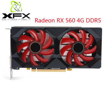 XFX Radeon RX 560 4GB DDR5 Gaming PC Graphics Cards GPU 128 Bit RX 560 Desktop Video Cards Computer Gamer Used AMD Video Card