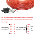 1k 410ohm silicone rubber carbon fiber heating cable 5V-220V floor heating low cost high quality infrared heating wire