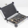 5pcs aluminium box HSS step drill bits set