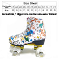 Microfiber Roller Skates Double Row 4 Wheels PU Skating Shoes Sliding Inline Skates Kids Gifts Roller Sneakers Training