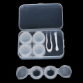 3 Pairs Contact Lens Case Myopia Glasses Mate Box Cosmetic Contact Storage Box