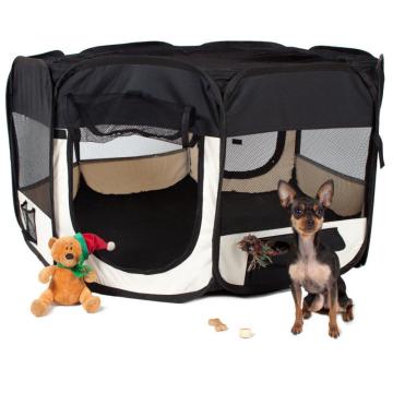 Pet Dog Cat Game Fence Tent Portable Sports Doghouse Cage Foldable Crate Eight Sides Round Removable Five Colors