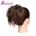 AOOSOO Women Synthetic Hair messy Hairband Scrunchie Hair Bun Chignon High Temperature Fiber Braid Hair Donut Roller Headband