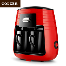 Colzer Coffee Machine With 2pcs Cups Concentrated American Double Cup Espresso Drip Machine For Coffee Maker Machine For Home