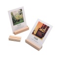 Wood Card Holder Wood Block Wedding Party Card Holder Stand Office Desk Menu Photo Clips