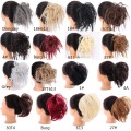 MANWEIScrunchy Hair Bun Synthetic Hair Extension Hairpieces For Women Messy Bun Chignon Elastic Hair Band Donut Wrap Ponytail