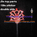 Red Crystal Pageant Scepters