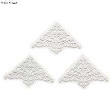 25 Piece Plating White Carved Book Scrapbooking Decorative Collar Corner Albums Folders Box Bags 50x32mm