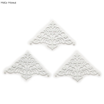 25 Piece Plating White Carved Book Scrapbooking Decorative Collar Corner Albums Folders Box Bags 50x32mm