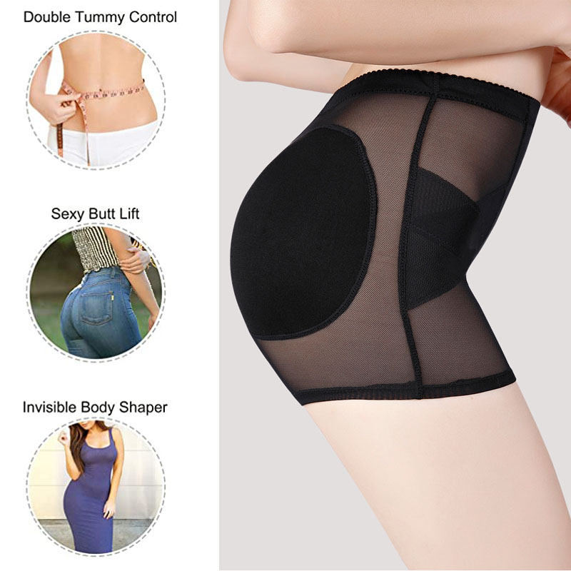Butt Lifter Breathable Padded Waist Trainer Body Shaper Mesh Peach Hip Shapewear Slimming Underwear for Weight Loss Corset
