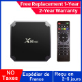 Best x96 mini iptv box android 9.0 tv box x96 Amlogic S905W 1G 8G 2G 16G smart ip tv set top box ship from france