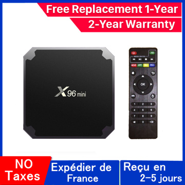 Best x96 mini iptv box android 9.0 tv box x96 Amlogic S905W 1G 8G 2G 16G smart ip tv set top box ship from france