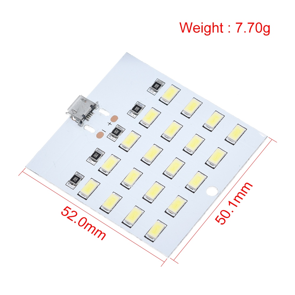 1PCS high quality 5730 smd 5V 430mA~470mA White Mirco Usb 5730 LED lighting panel USB mobile light Emergency light night light