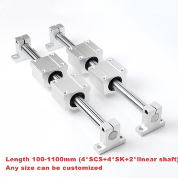 Linear Rail Slide support for optical guide rail Shaft With Guide Support Bearing Slip Motor for DIY CNC Routers Mills Lathes