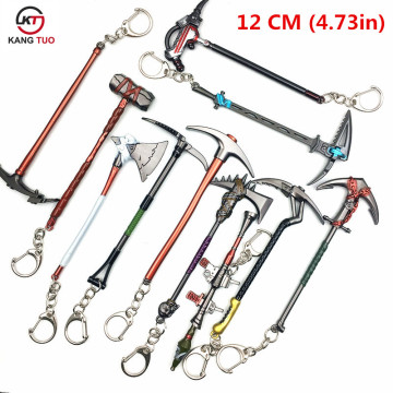 Fortress Game Battle Royale Action Pickaxe Toy Anarchy Axe Reaper Keyring gun model Keychain For Fans Kids Toy PUBG AWM Weapons