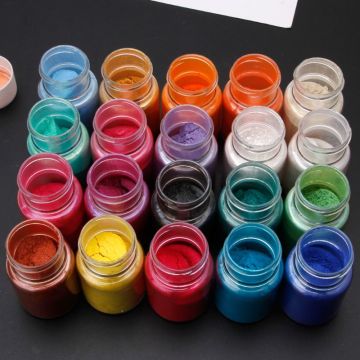20 Colors Mica Powder Epoxy Resin Dye Pearl Pigment Natural Mica Mineral Powder L29K newest product