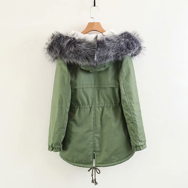 2020 New Women's Winter Big Fur Thick Windbreaker Parka Winter Long Hooded Fur Down Parka Loose Plus Size Female Jacket Coat