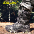 Cungel Outdoor Men Hiking boots Camouflage Hunting boots waterproof Military Combat Tactical Boots Work Ankle Boots Climbing