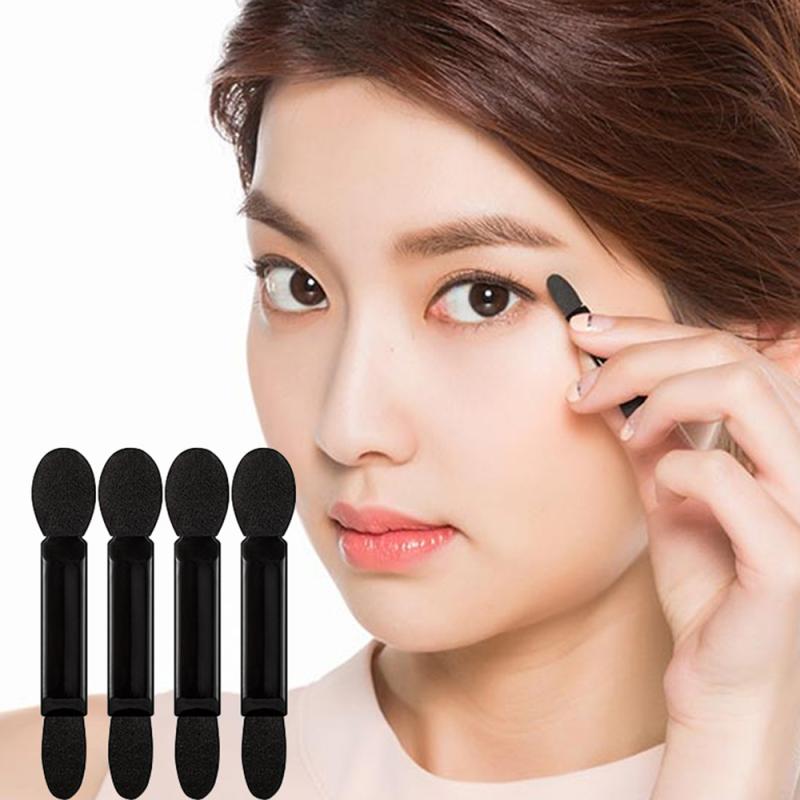 New 10pcs Double-Head Sponge Eye Shadow Eyeliner Brush Applicator Beauty Eye Makeup Tools Foundation Makeup Brushes Tools Set