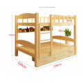 Louis Fashion Beds Simple Modern Solid Wood Upper and Lower Berth Adult High and Low Level Double Children