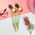 4 pcs/lot Small Fresh Durian Shape Gel Ink Pen Signature Escolar Papelaria School Office Supply Promotional Gift