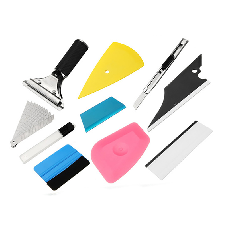 Window Tint Tool Kit Vinyl Car Wrap Stickers Tool Set Auto Tinting Squeegee Film Cutter Scraper Car Accessories