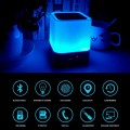 Led Child Sleep Light Bluetooth Music Smart Desk Lamp Alarm Clock Wake Up Light Modern Led Desktop Digital Table Alarm Clock