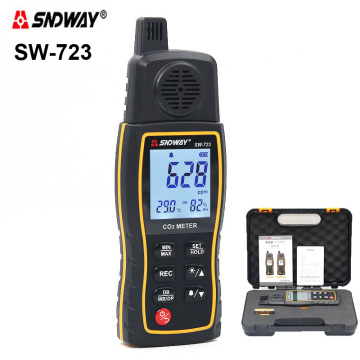 SNDWAY SW723 Portable Co2 ppm meters carbon dioxide detector Co2 air monitor multi gas analyzer 0-9999ppm