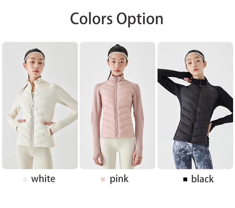 3 colors Pink Sports Jackets For Ladies