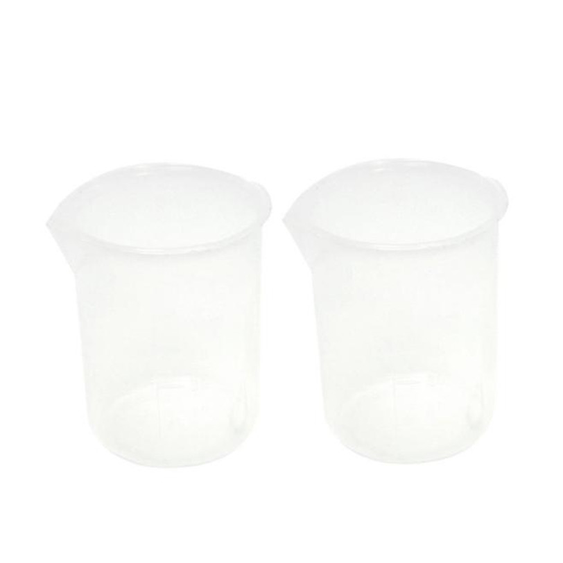 50mL Graduated Beaker Clear Plastic Measuring Cup for Lab 2 Pcs Jun28 Professional Factory price Drop Shipping