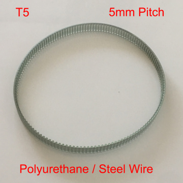 T5 310mm 320mm 325mm 62 64 65 T Tooth 10mm 15mm 20mm 50mm Width 5mm Polyurethane PU Steel Wire Cogged Synchronous Timing Belt