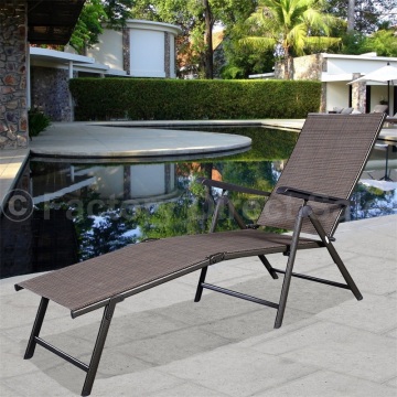 Outdoor Adjustable Chaise Lounge Chair Folding High Quality Sun Loungers Patio Furniture HW49889