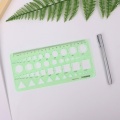 Plastic Geometric Template Ruler Stencil Measuring Tool For Electrician Formwork B95D