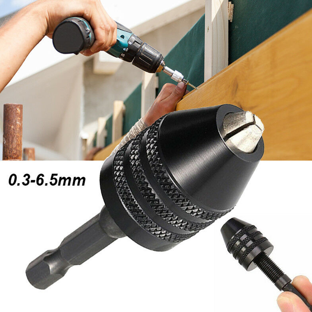 high quality Keyless Drill Chuck Clamping range Driver Tool Accessories Keyless Adapter Impact Hex Shank Drill Chuck