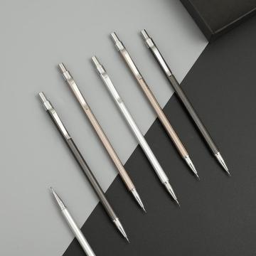 JIANWU 3pcs/set Simple metal texture Mechanical pencil 0.5mm 0.7mm Drawing Propelling pencil Plastic material Office supplies