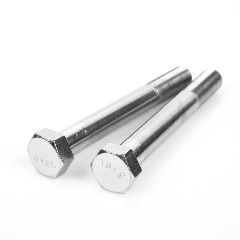 316L Partially Threaded Hex Head Screws (2)